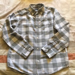 Boy plaid button down shirt